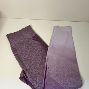 Victoria's Secret's PINK purple ombre leggings